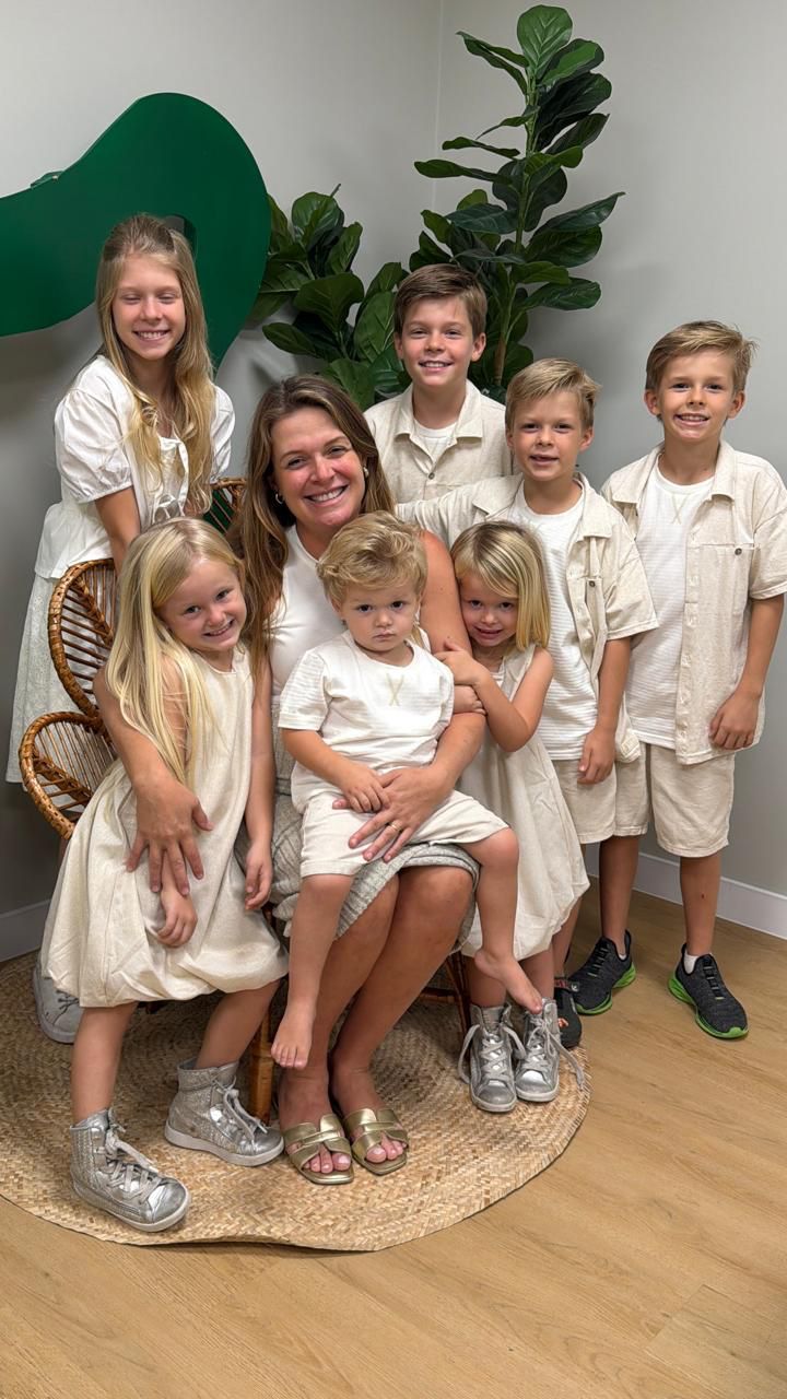 Andréa Luiza com sua família